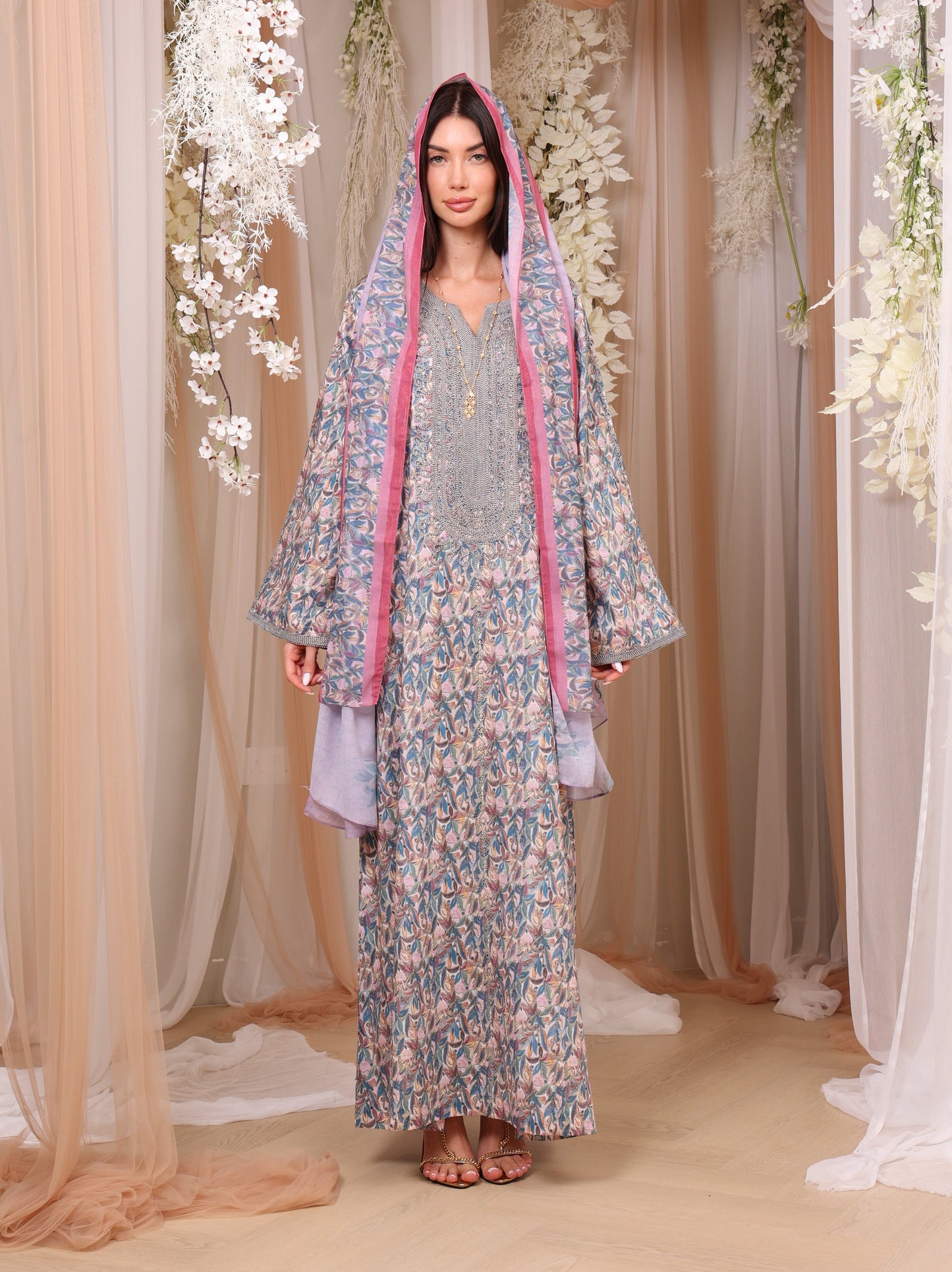 Sapphire Orchid Kaftan