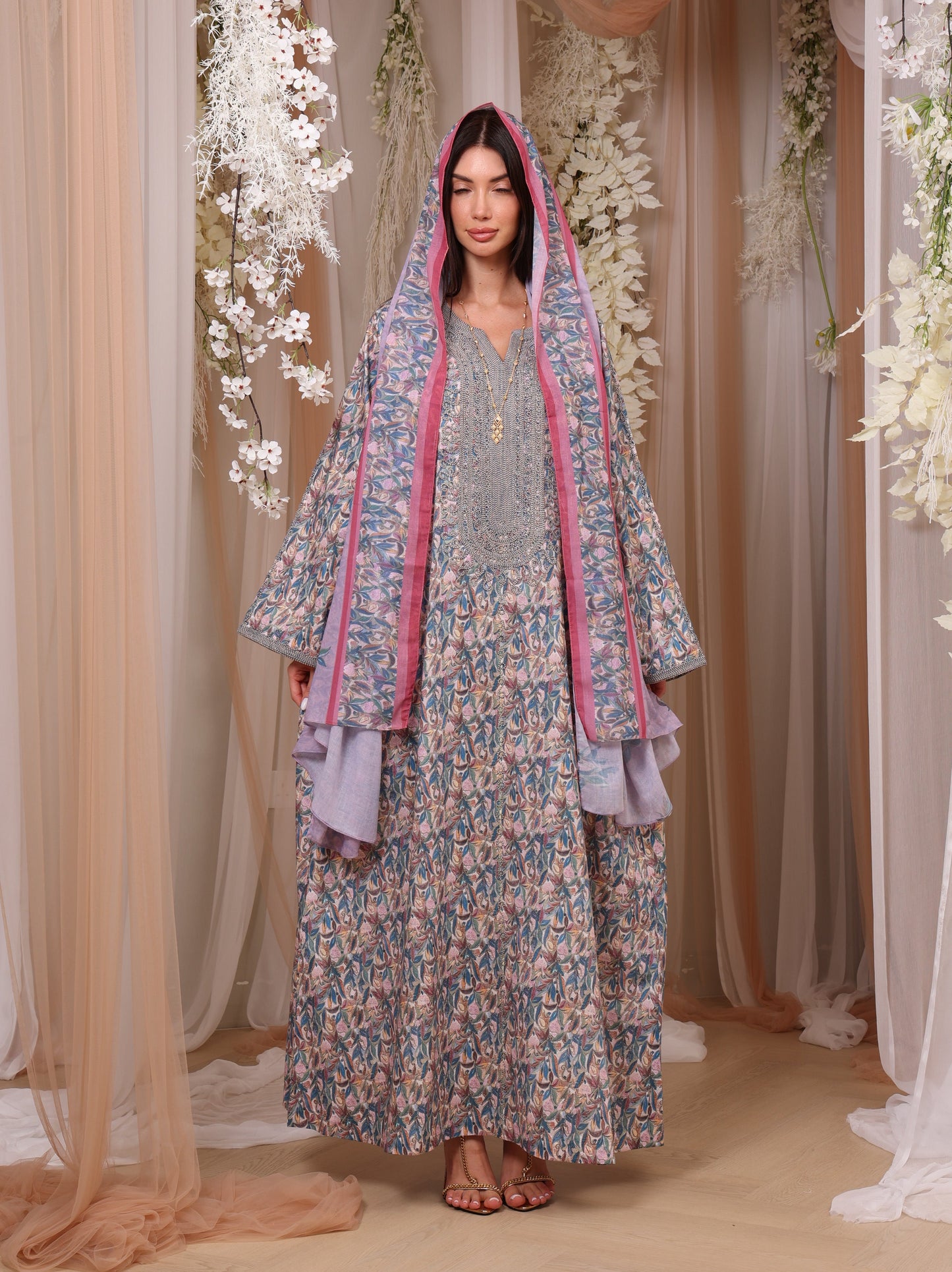 Sapphire Orchid Kaftan