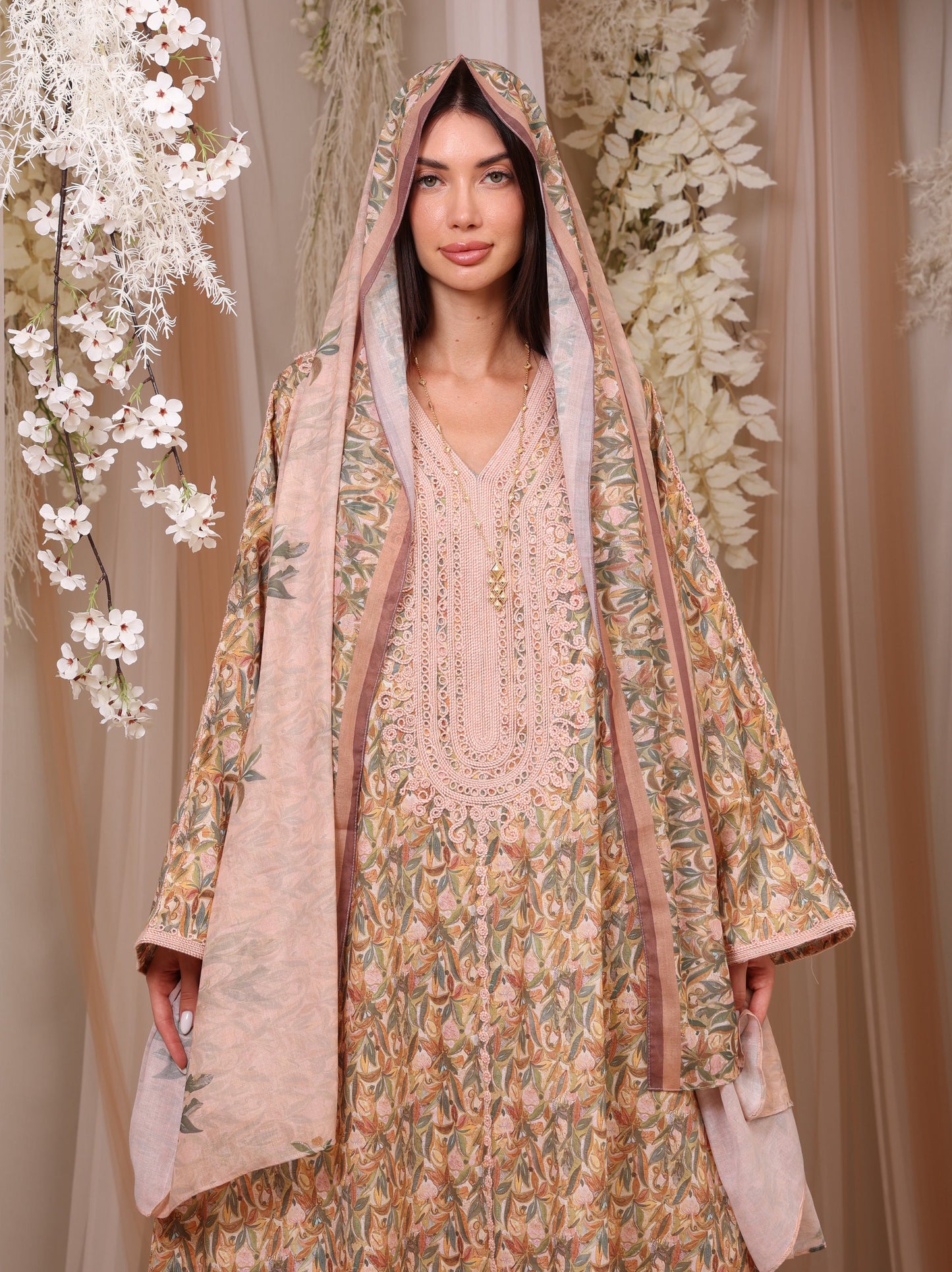 Blush Botanical Kaftan