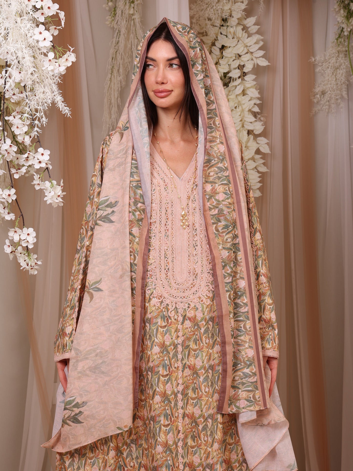 Blush Botanical Kaftan