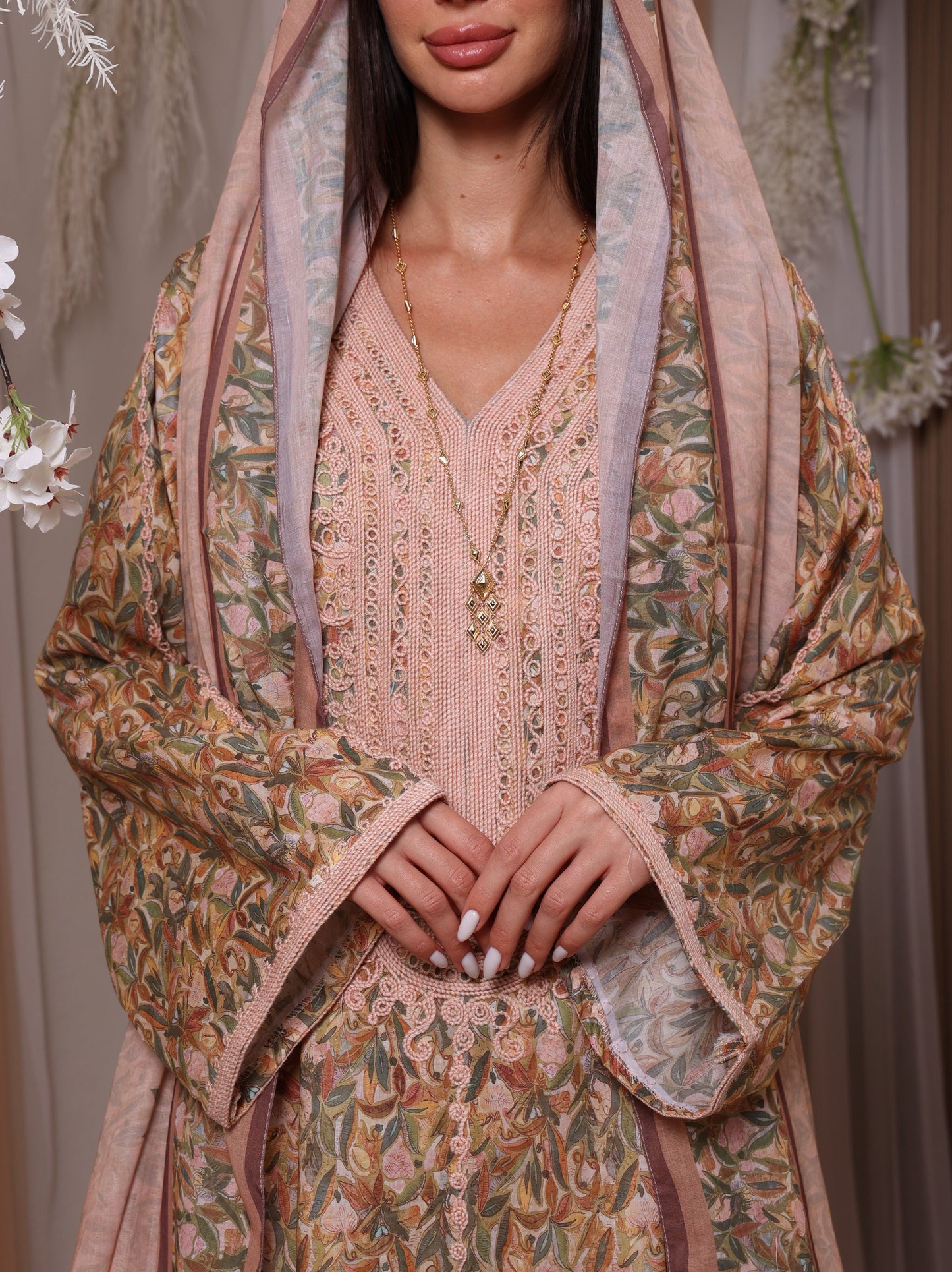 Blush Botanical Kaftan