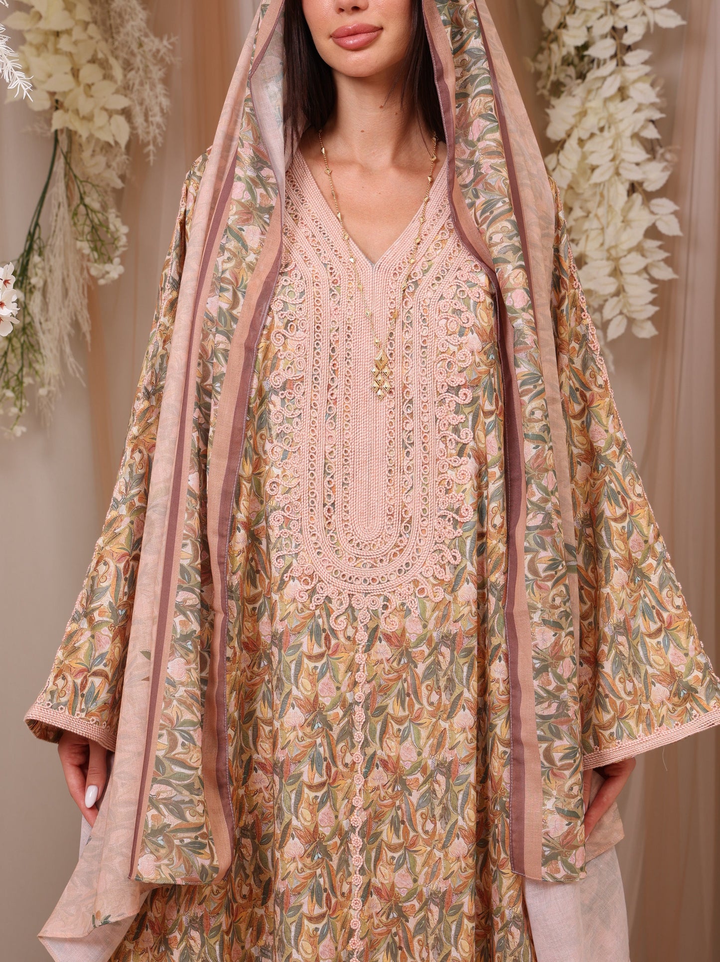 Blush Botanical Kaftan