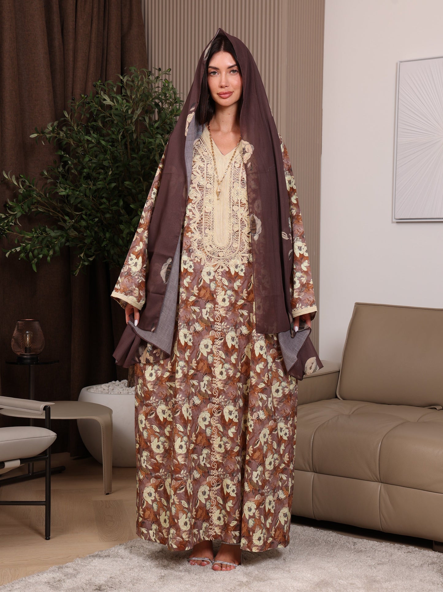 Cocoa Blossom Kaftan