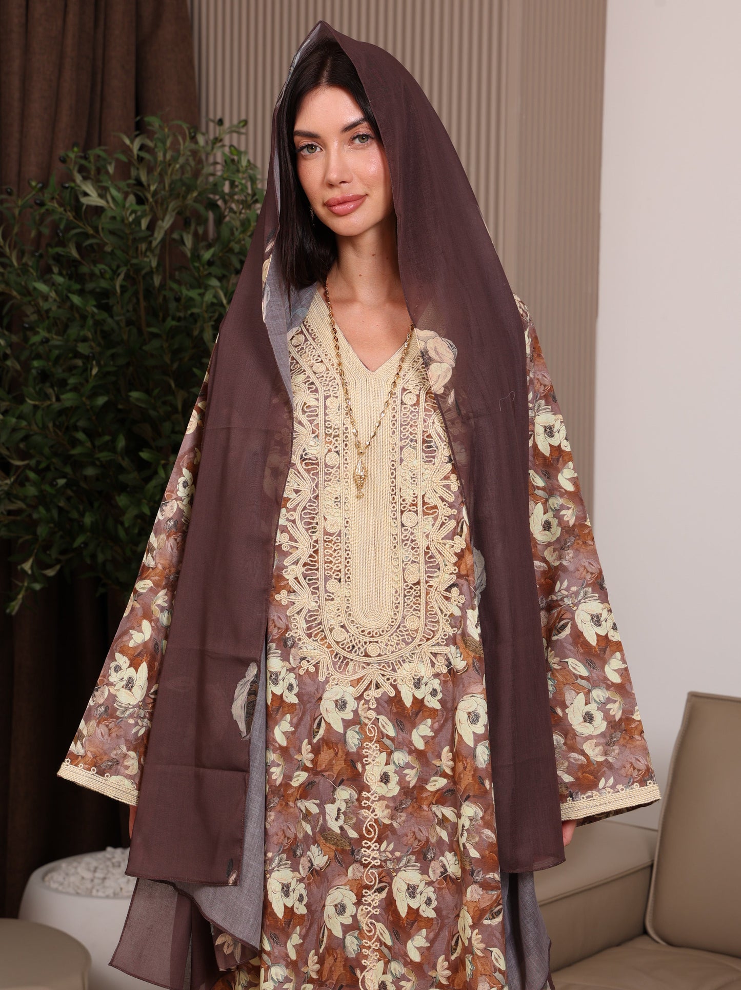 Cocoa Blossom Kaftan
