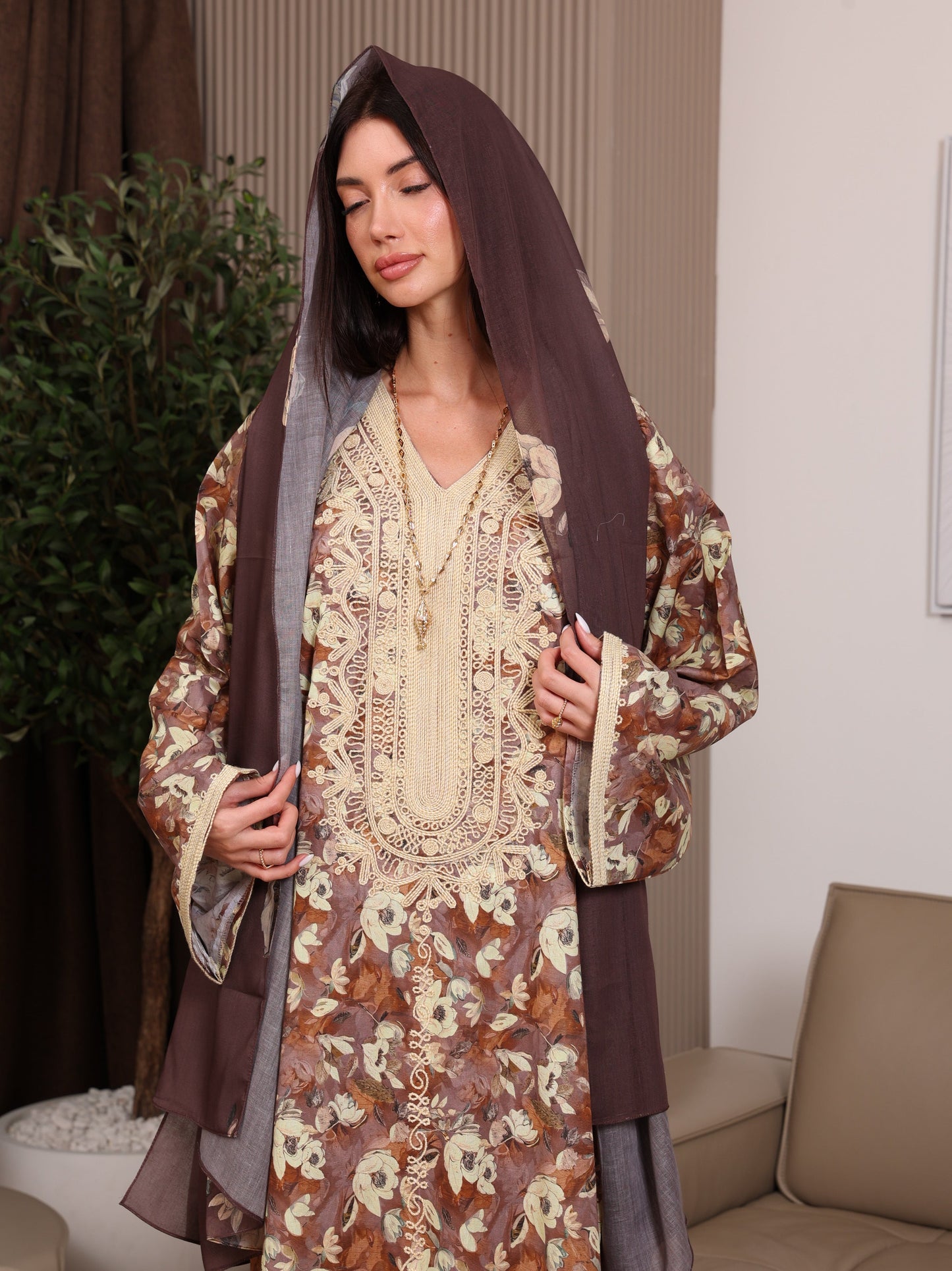 Cocoa Blossom Kaftan