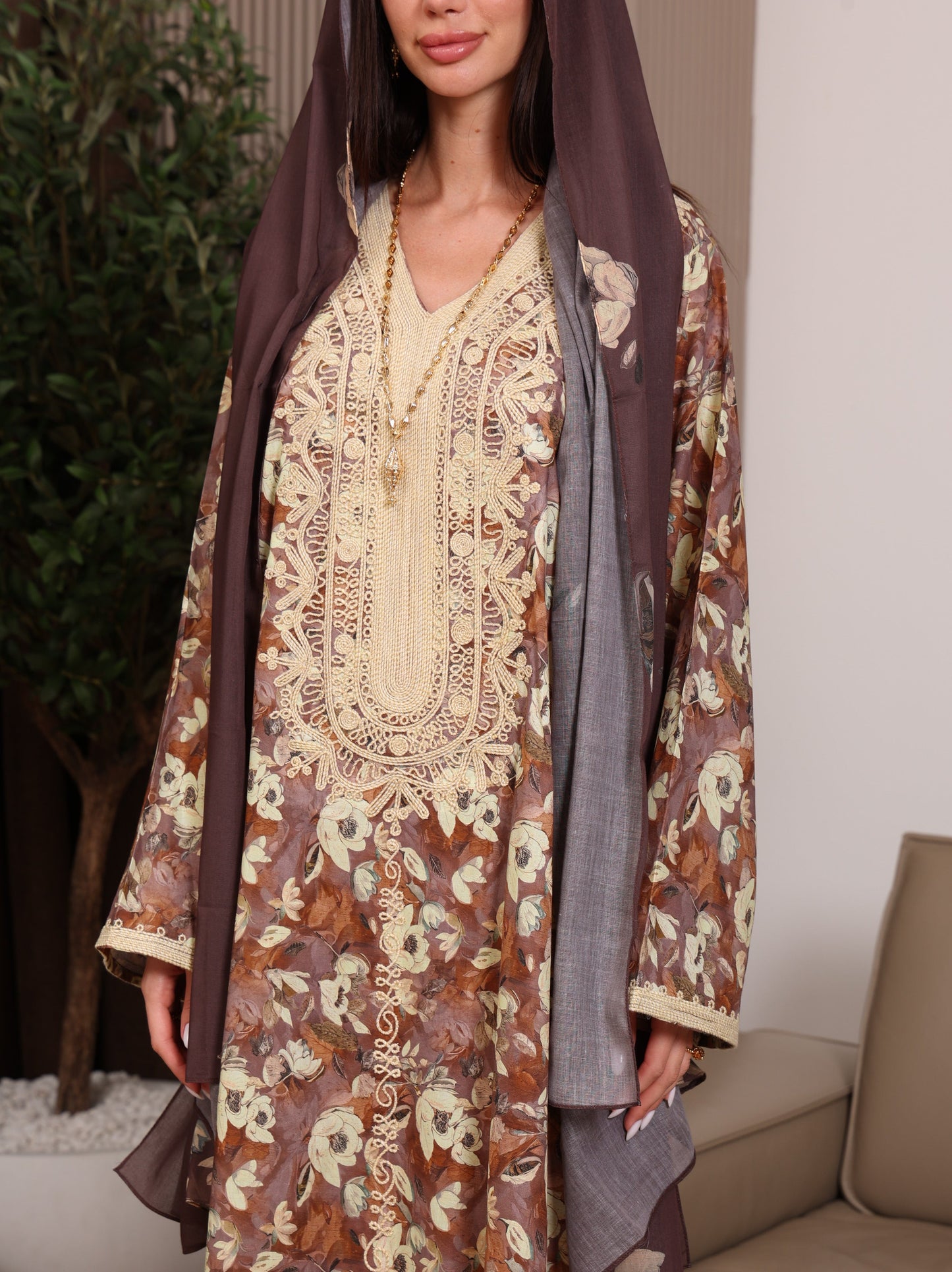 Cocoa Blossom Kaftan