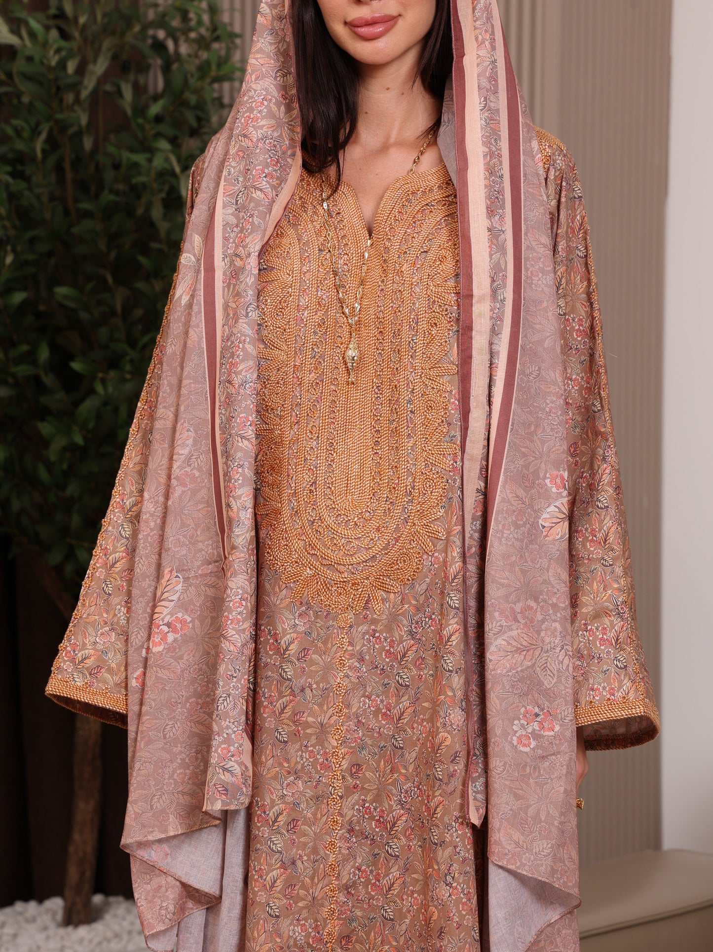 Terracotta Tulip Kaftan