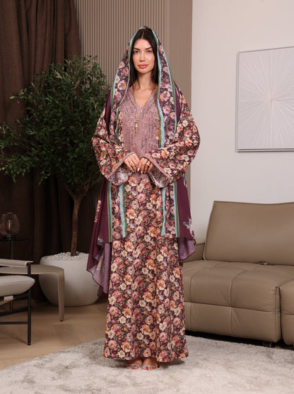 Claret Garden Kaftan