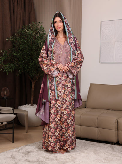 Claret Garden Kaftan