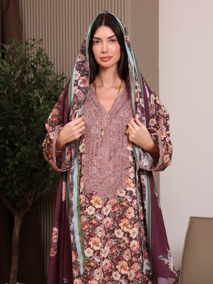 Claret Garden Kaftan