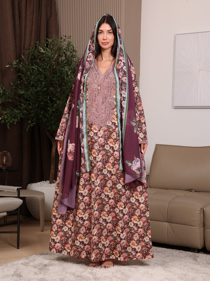 Claret Garden Kaftan