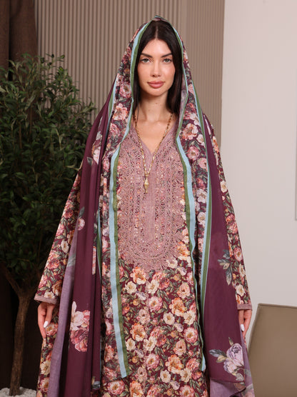 Claret Garden Kaftan