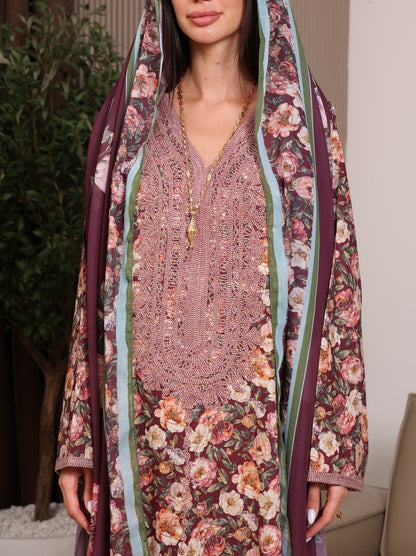 Claret Garden Kaftan