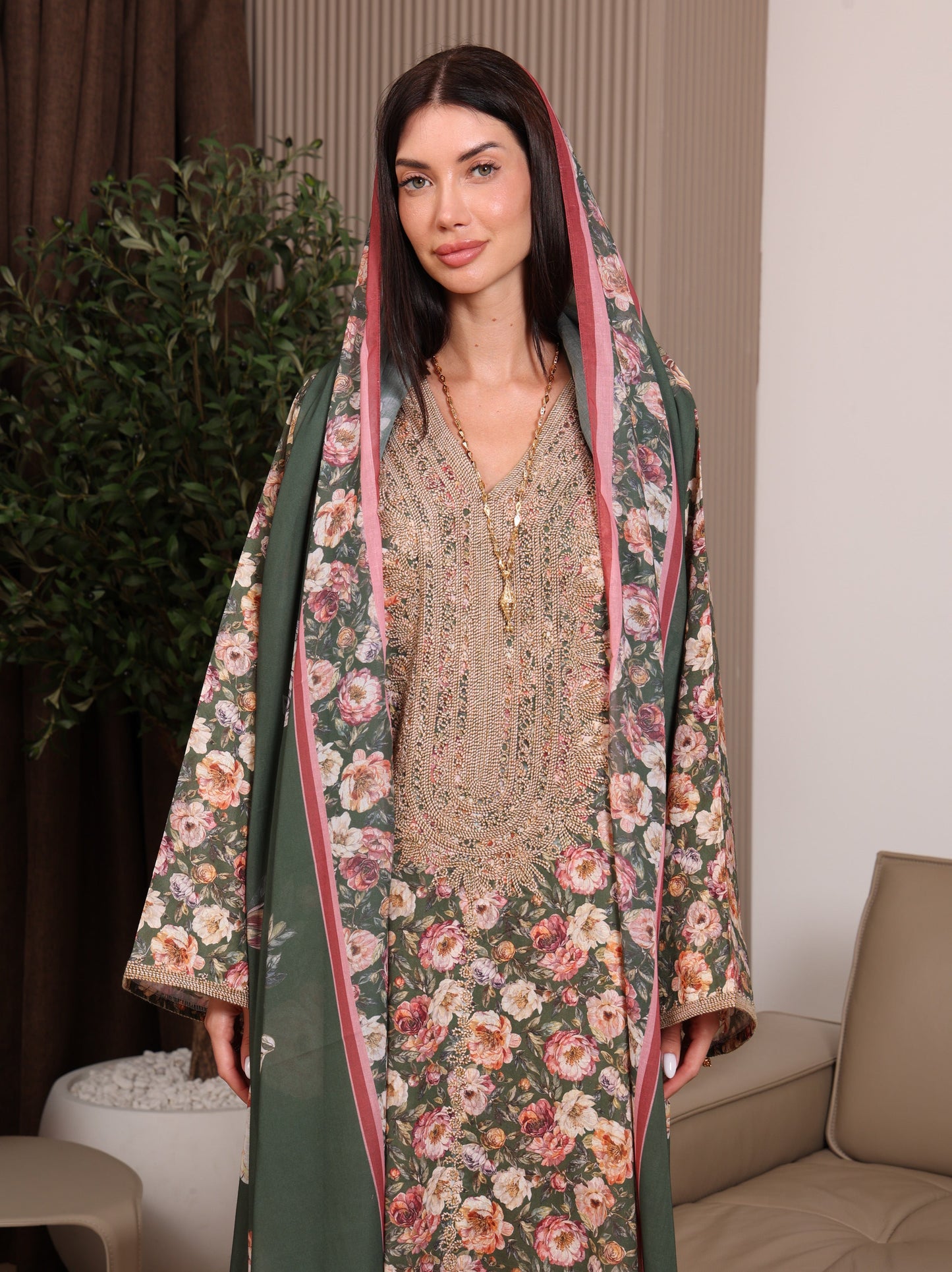 Forest Flora Kaftan