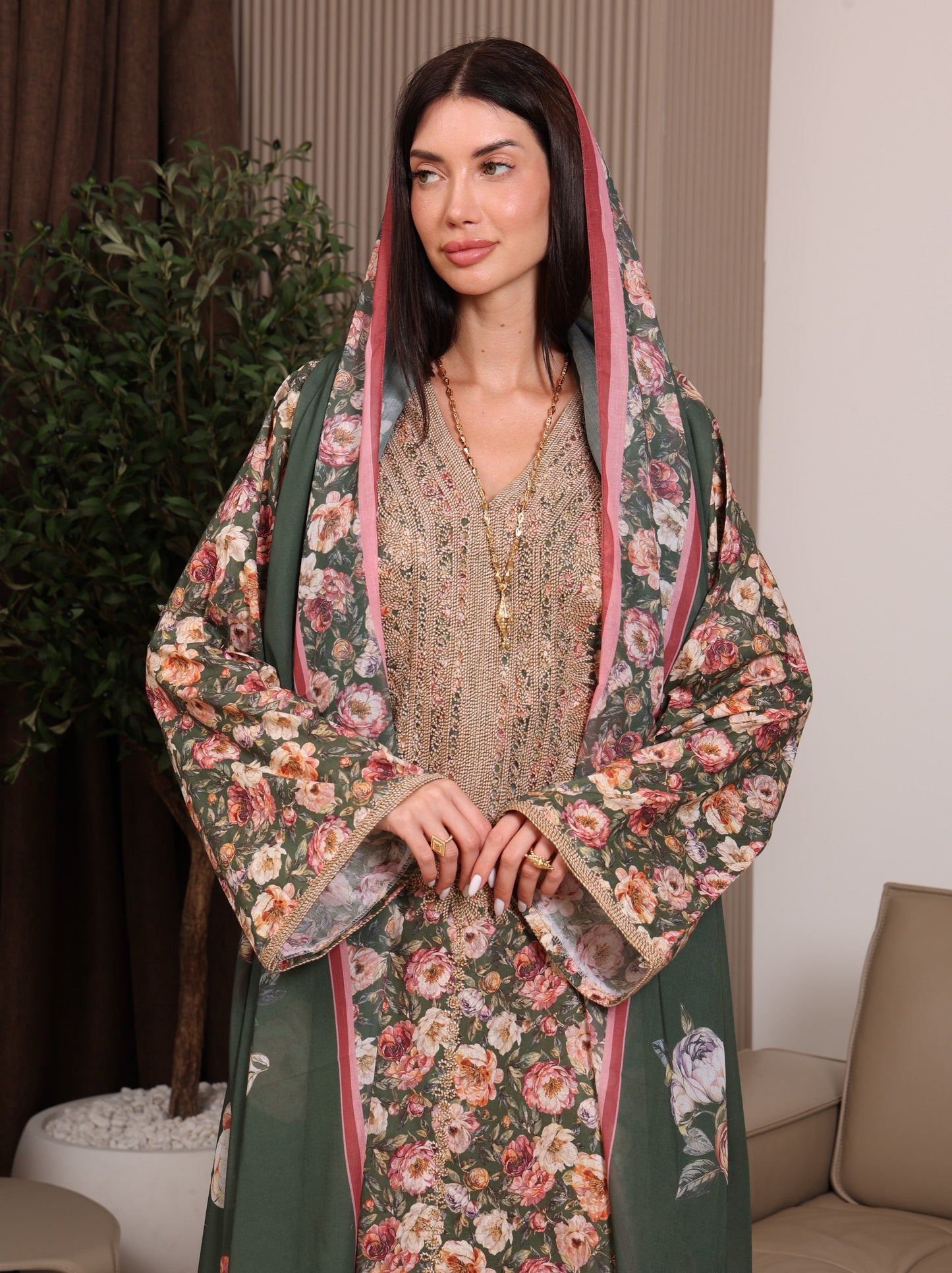 Forest Flora Kaftan