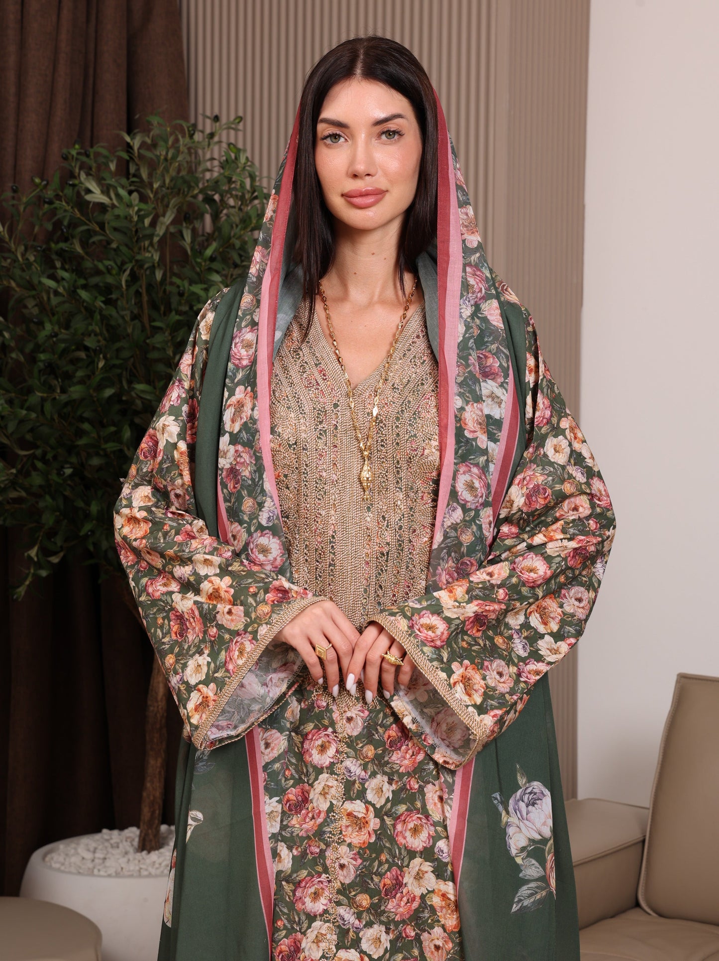 Forest Flora Kaftan