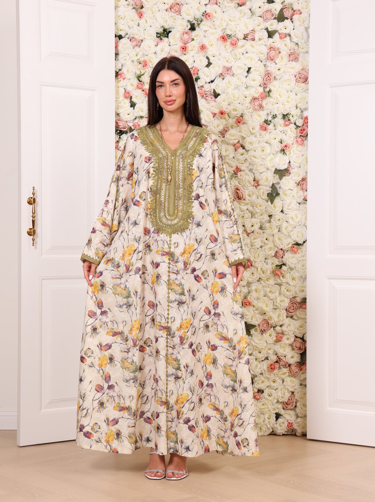 Olive Orchid Kaftan