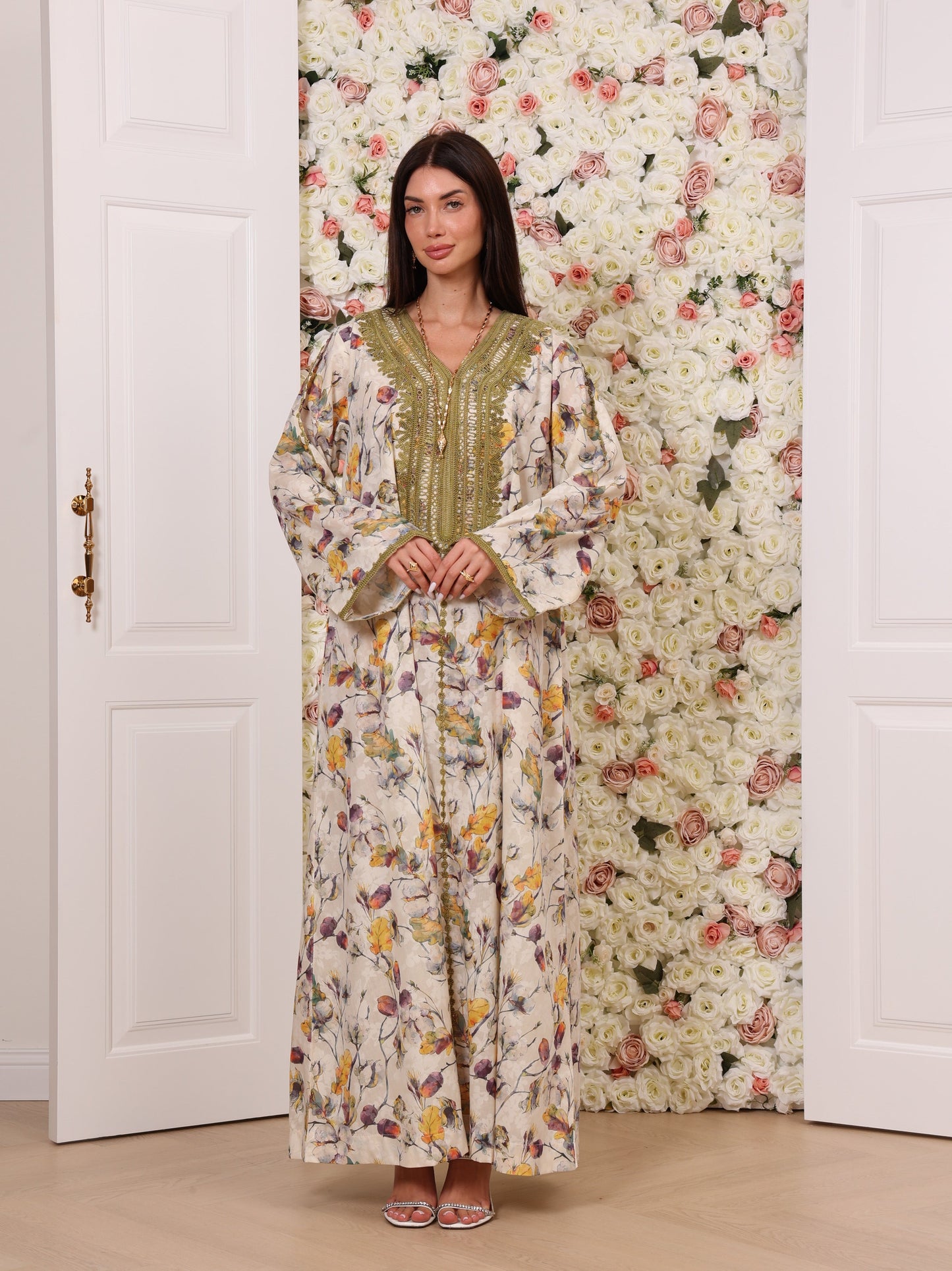 Olive Orchid Kaftan