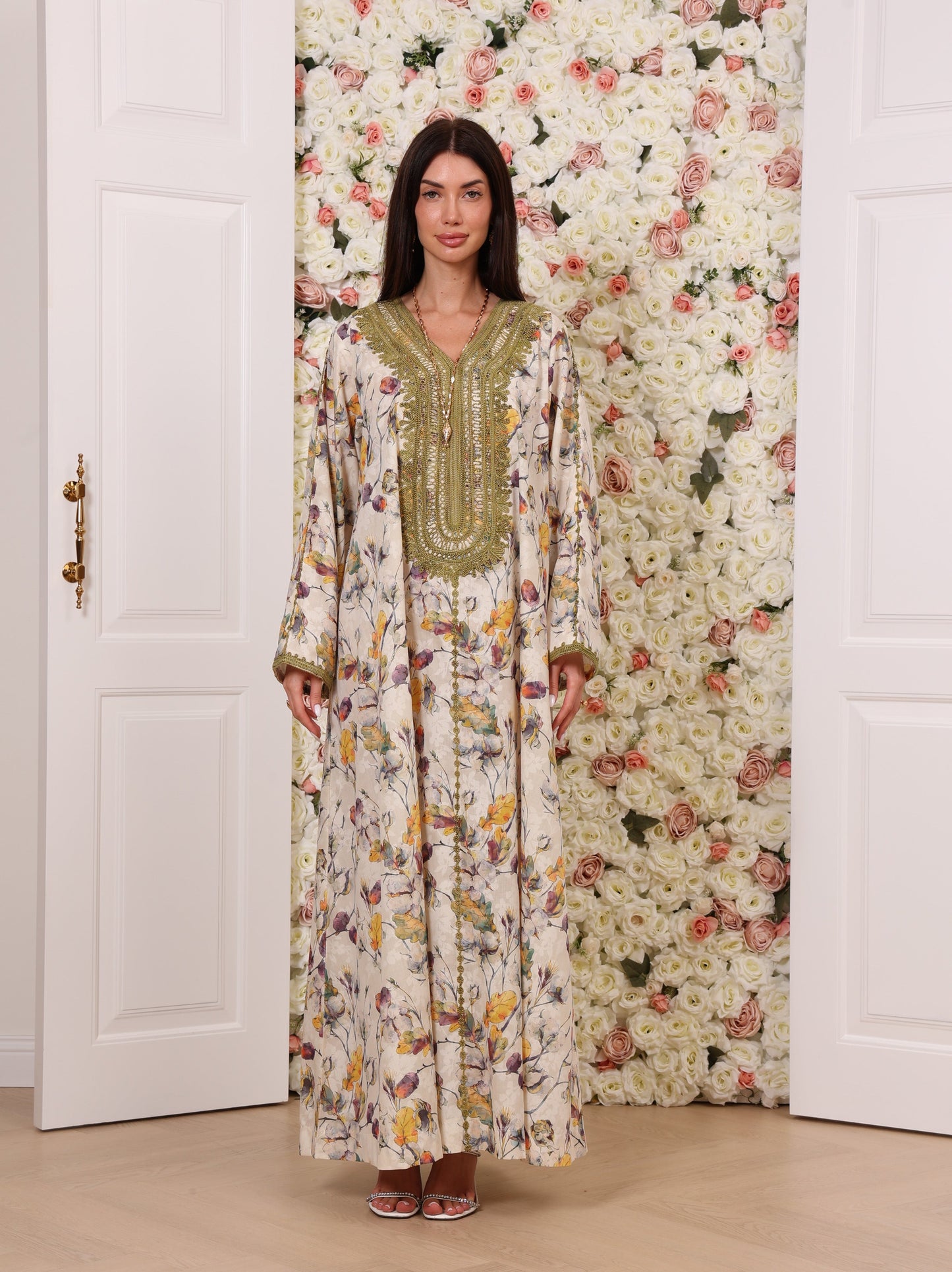 Olive Orchid Kaftan