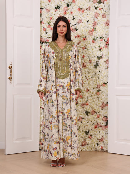 Olive Orchid Kaftan