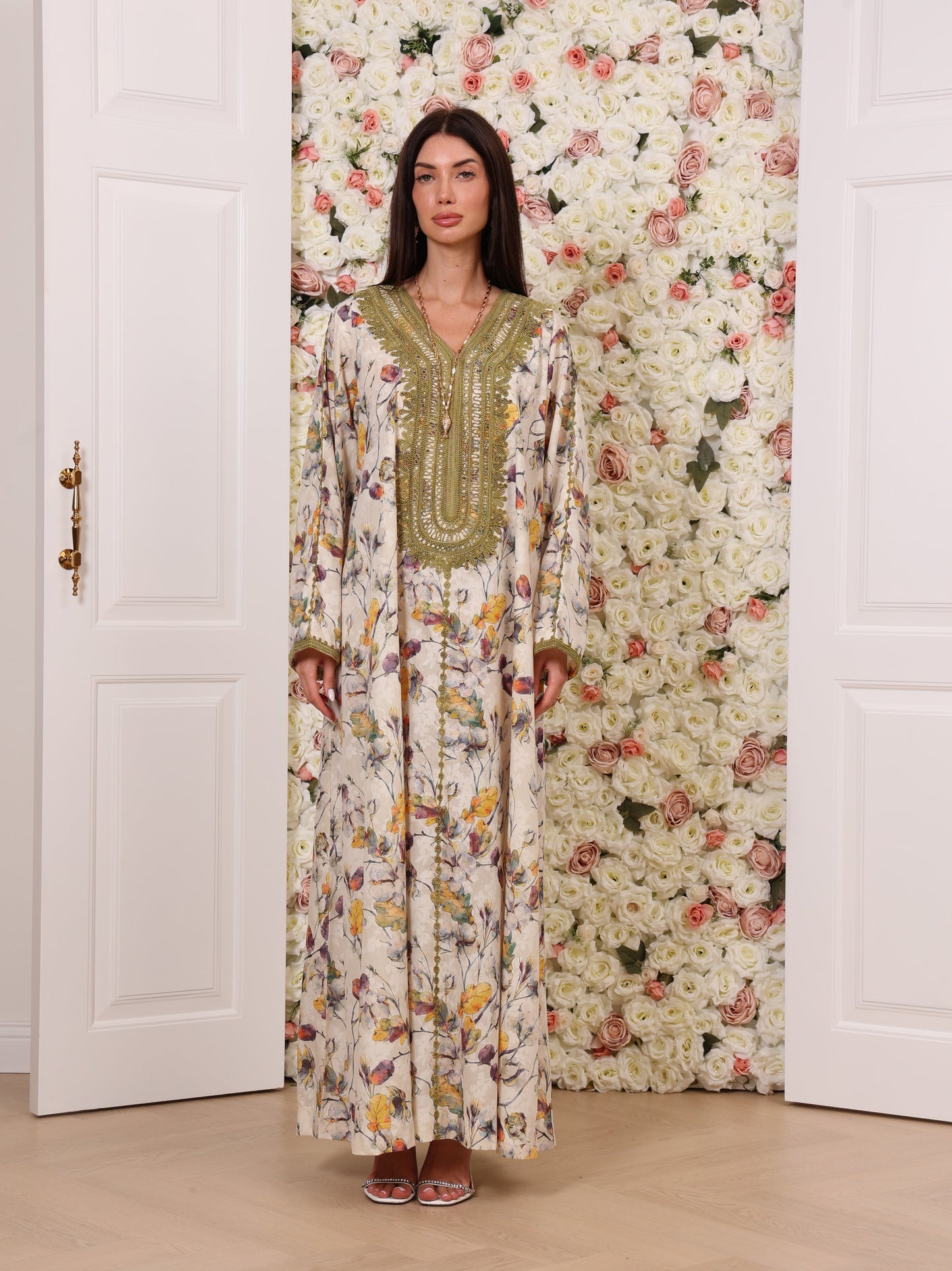 Olive Orchid Kaftan