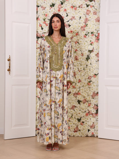 Olive Orchid Kaftan