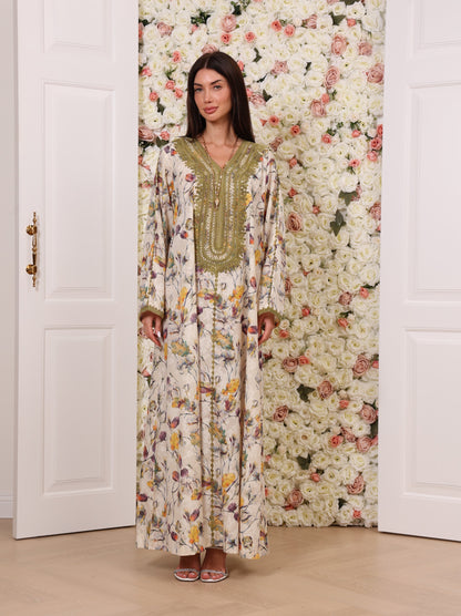 Olive Orchid Kaftan