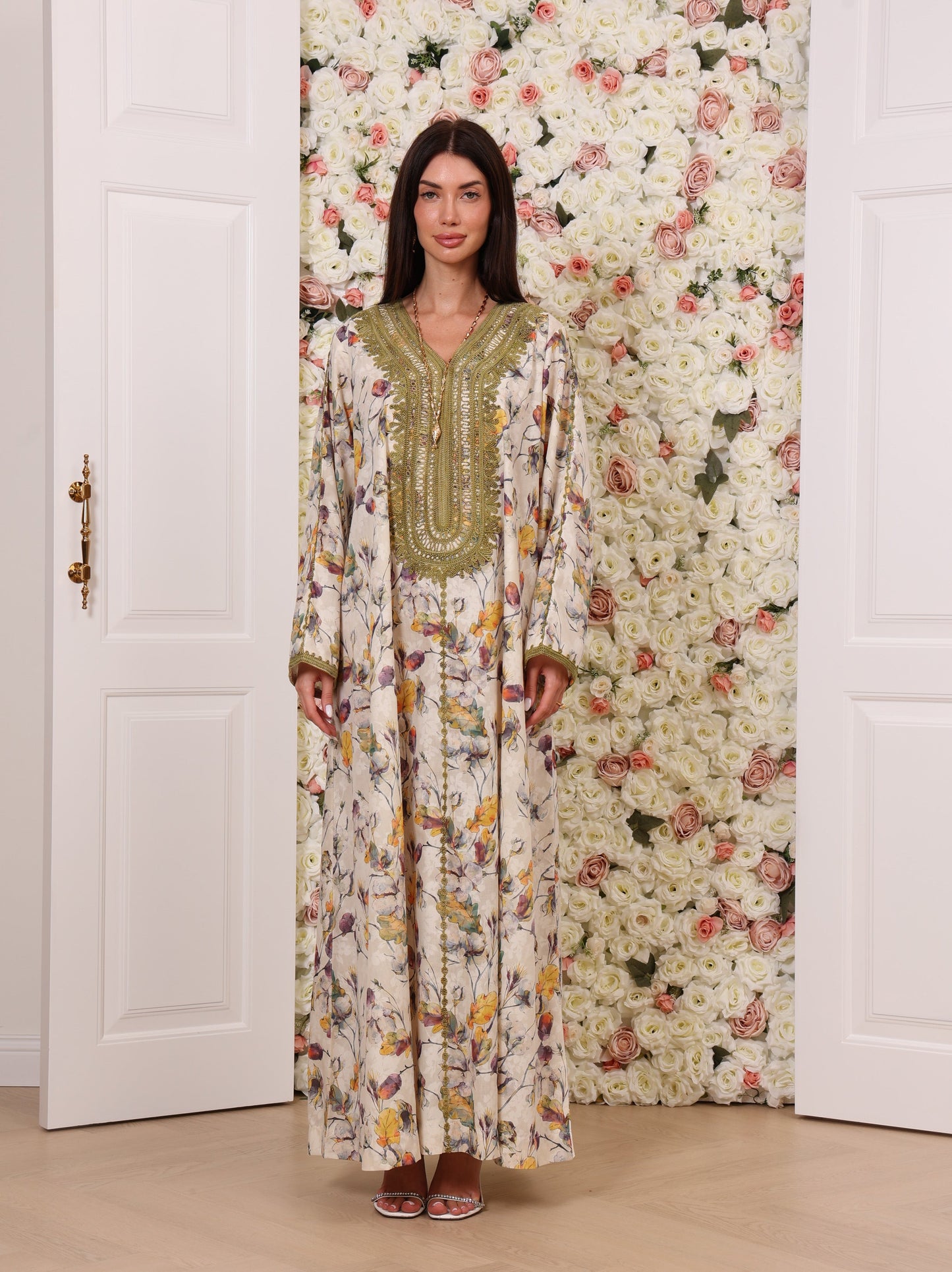 Olive Orchid Kaftan