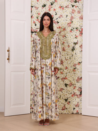 Olive Orchid Kaftan