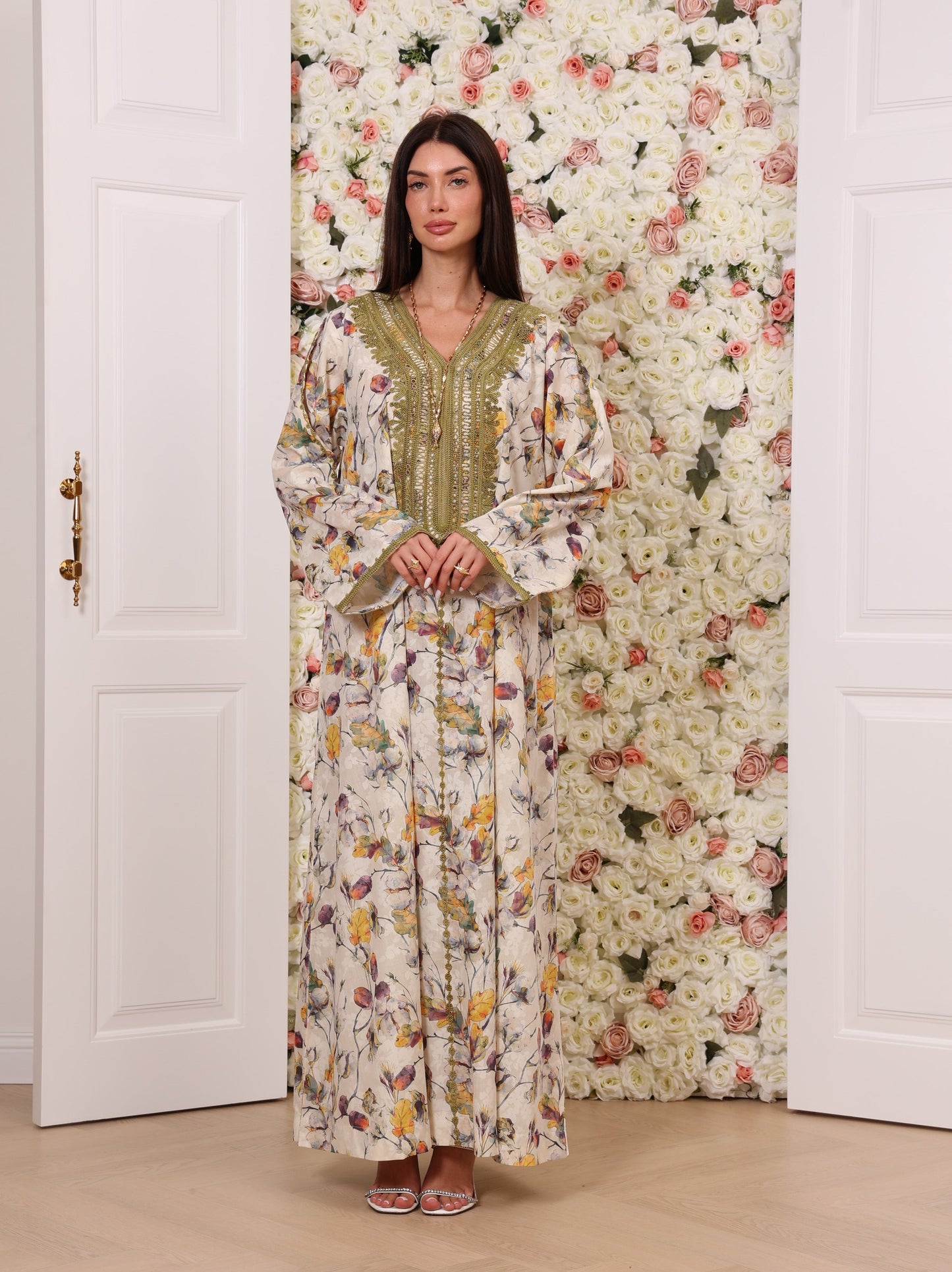 Olive Orchid Kaftan