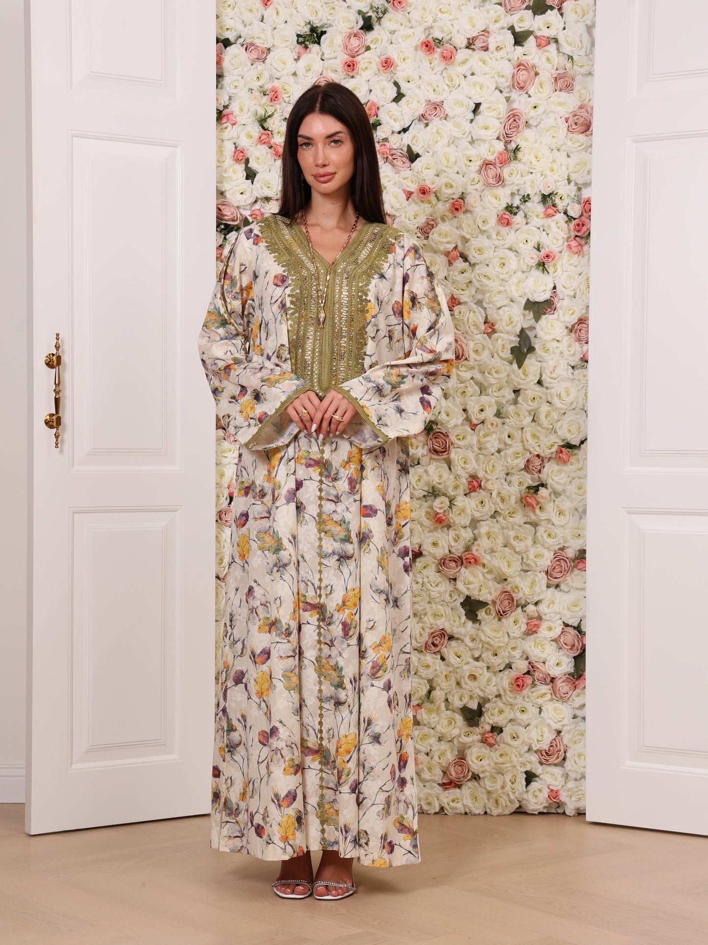 Olive Orchid Kaftan