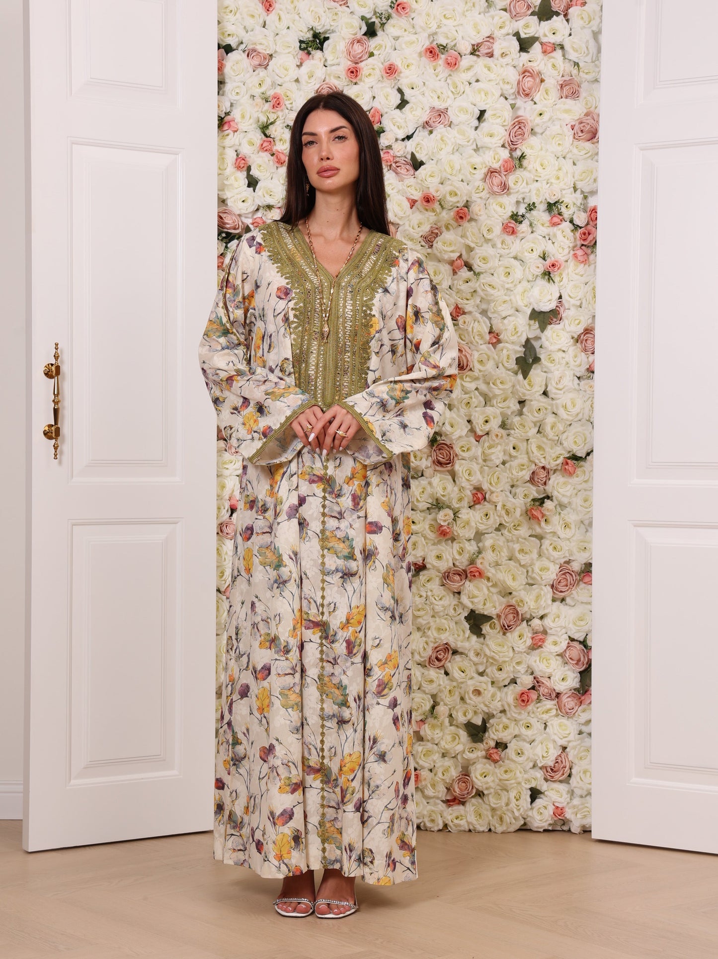 Olive Orchid Kaftan