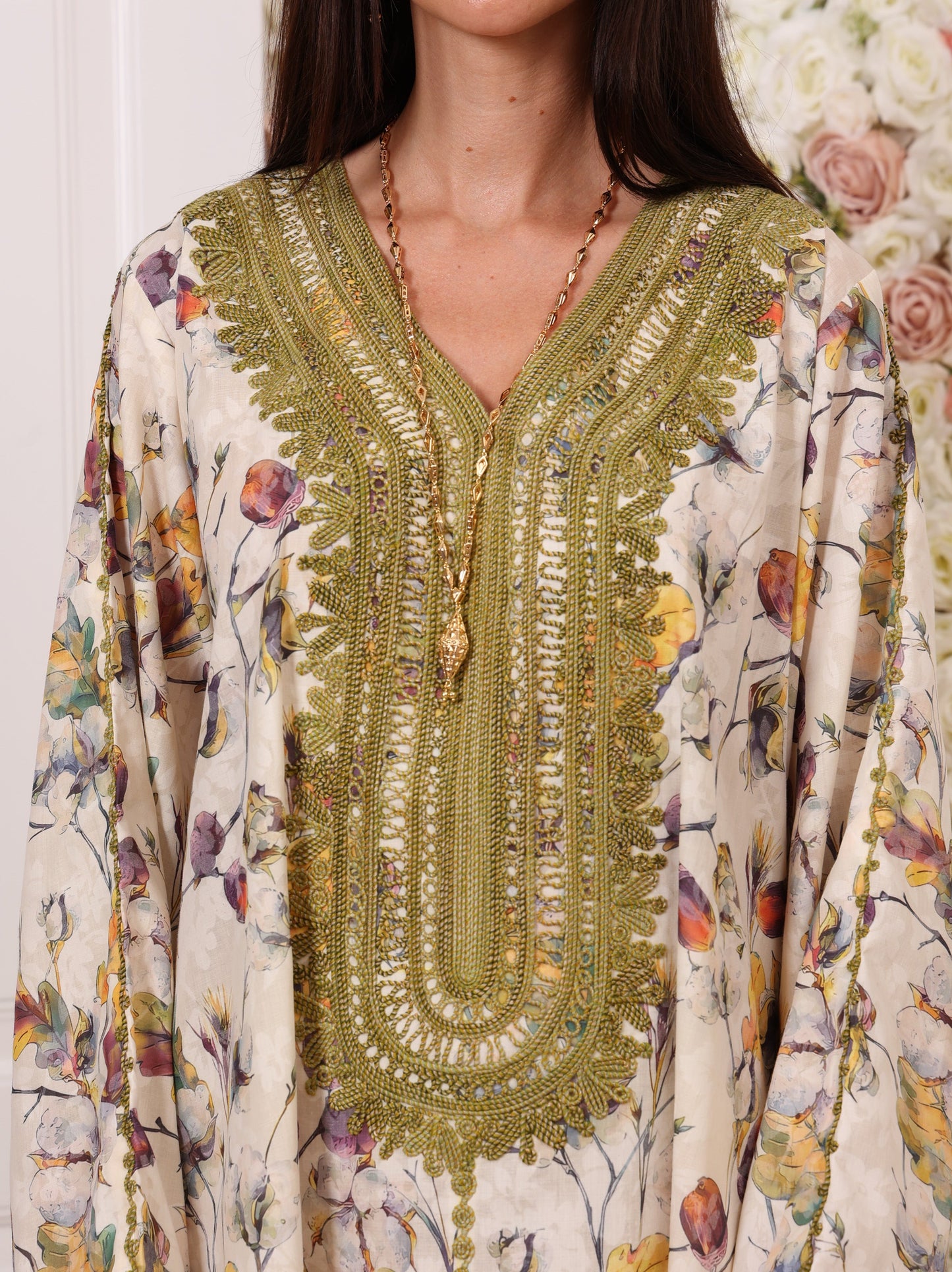 Olive Orchid Kaftan