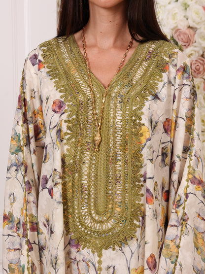 Olive Orchid Kaftan
