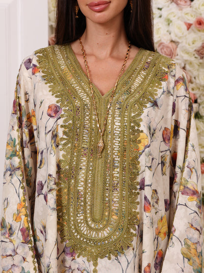 Olive Orchid Kaftan