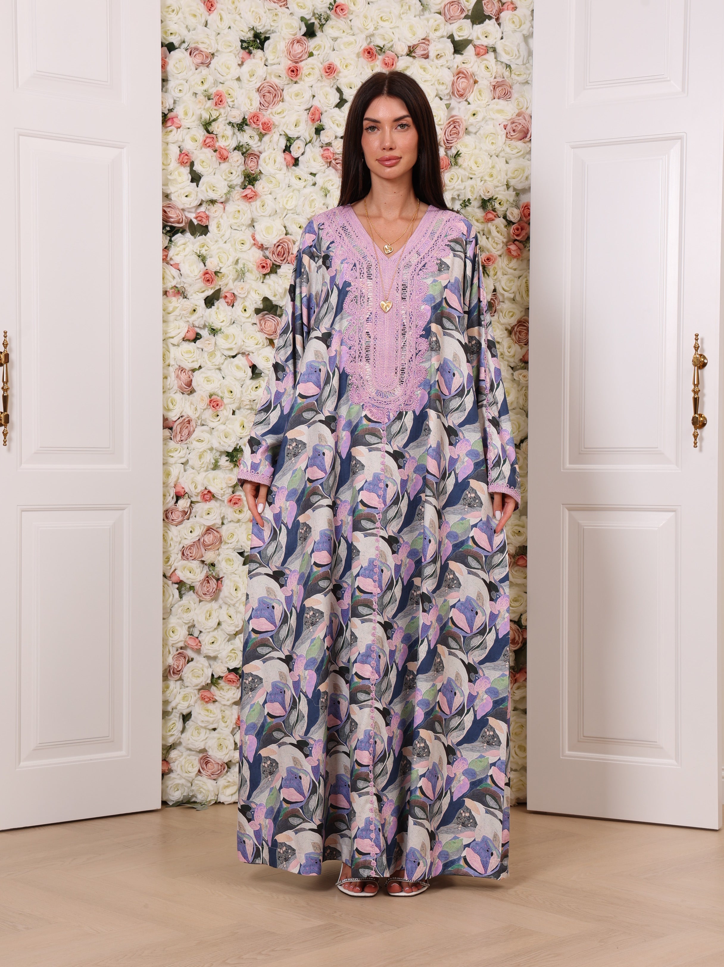Lavender Lotus Kaftan