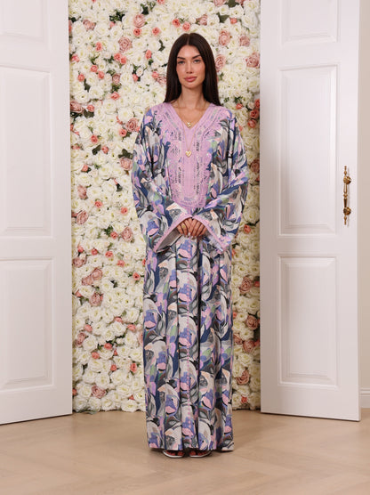 Lavender Lotus Kaftan