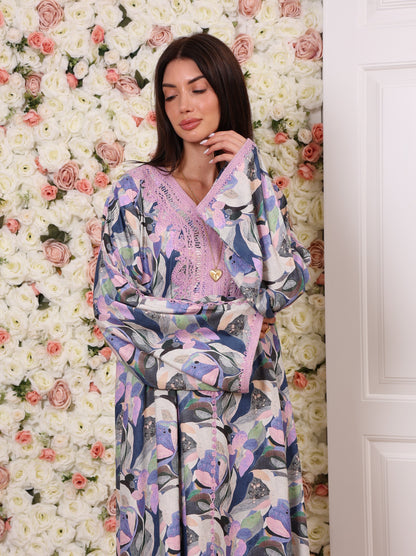 Lavender Lotus Kaftan