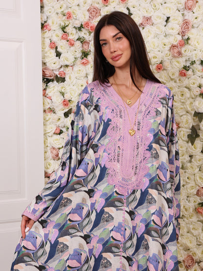 Lavender Lotus Kaftan