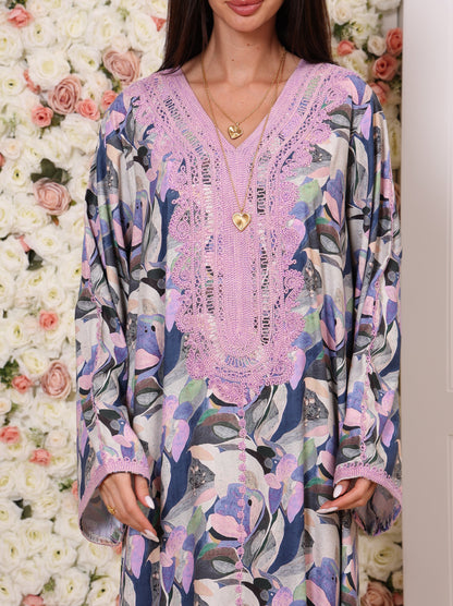 Lavender Lotus Kaftan