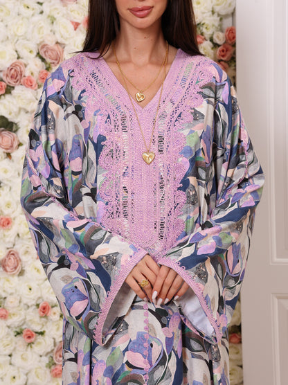 Lavender Lotus Kaftan