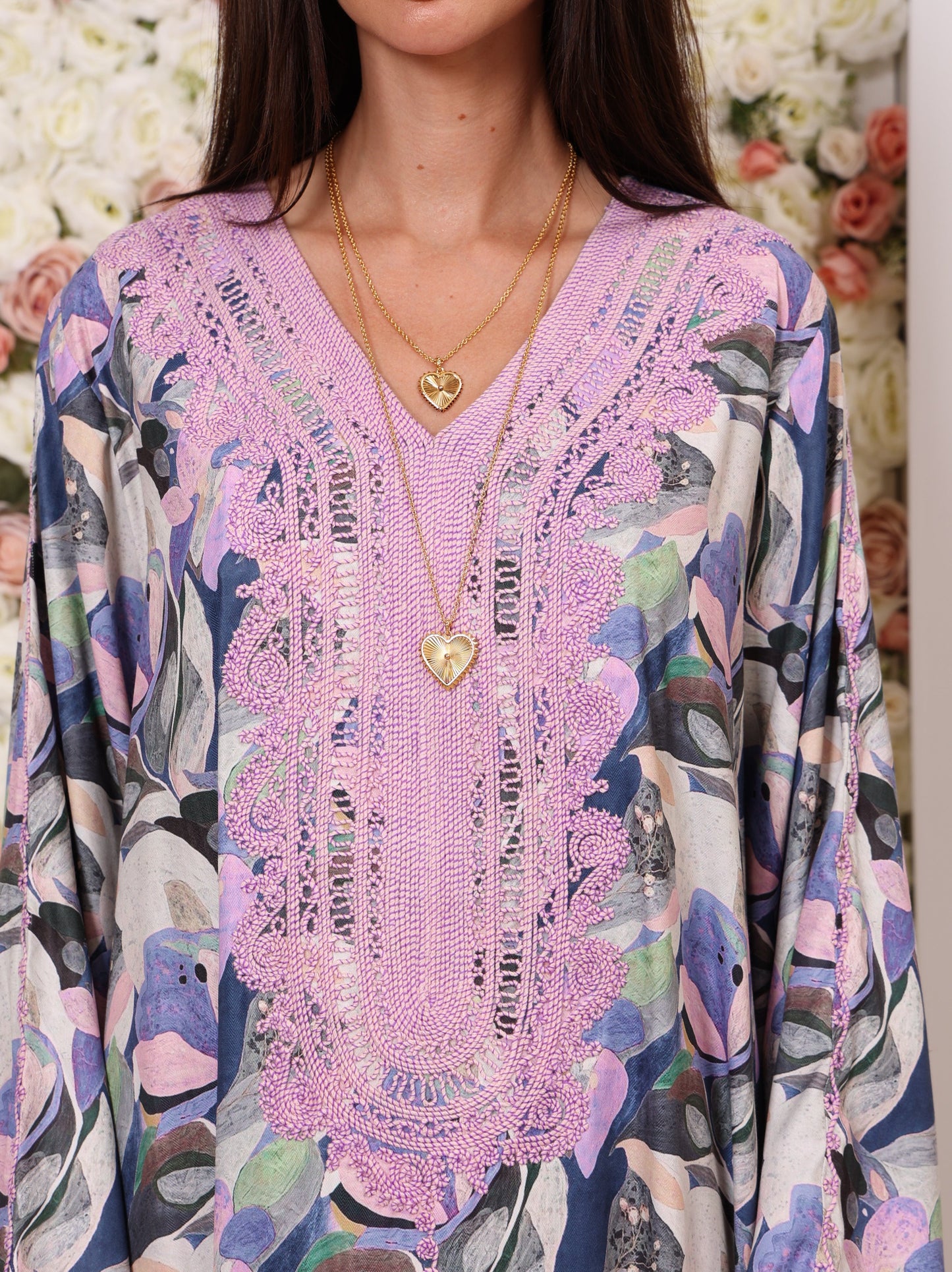 Lavender Lotus Kaftan