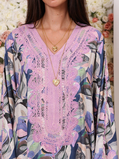 Lavender Lotus Kaftan