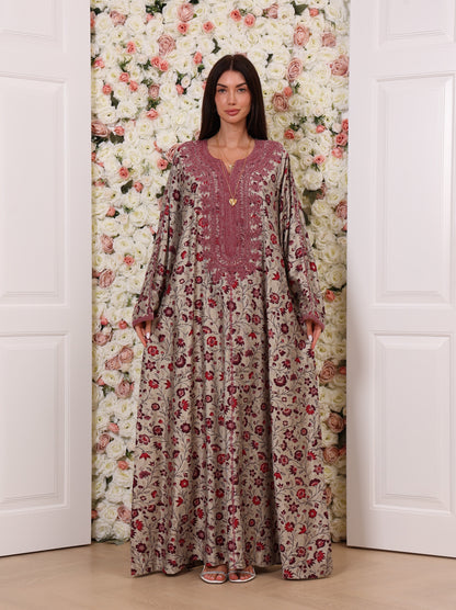Crimson Vine Kaftan