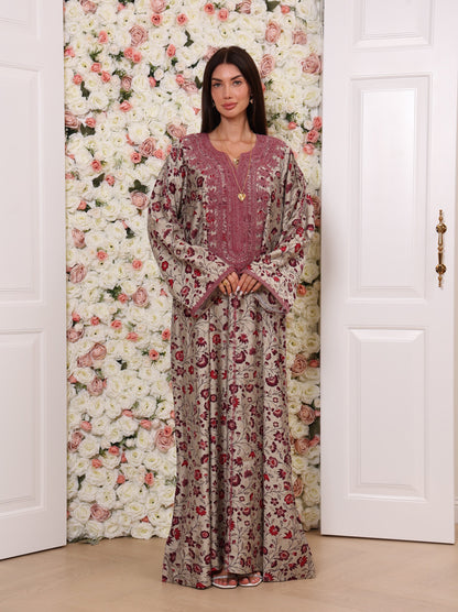 Crimson Vine Kaftan