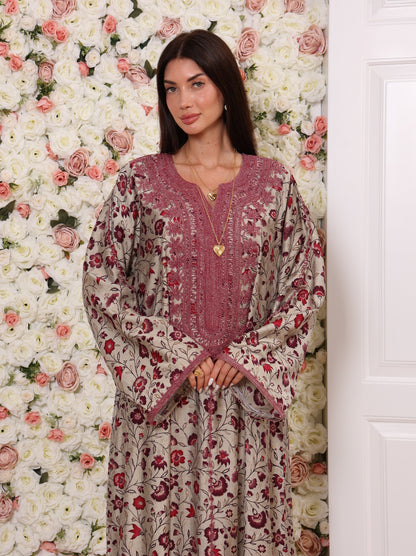 Crimson Vine Kaftan