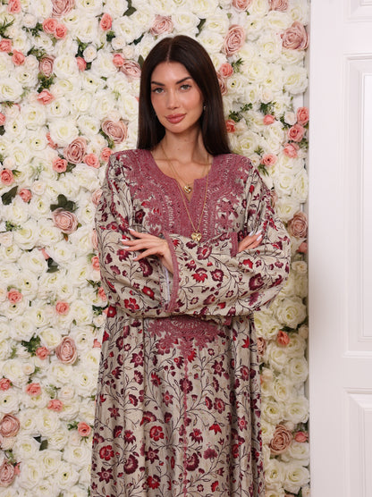 Crimson Vine Kaftan