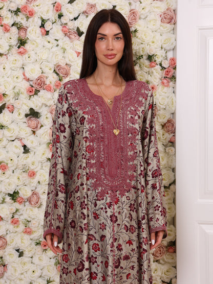 Crimson Vine Kaftan