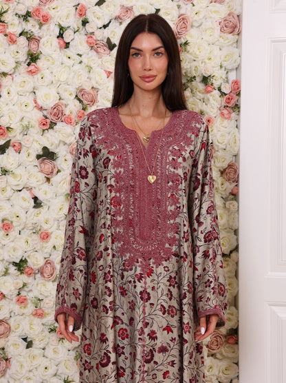 Crimson Vine Kaftan