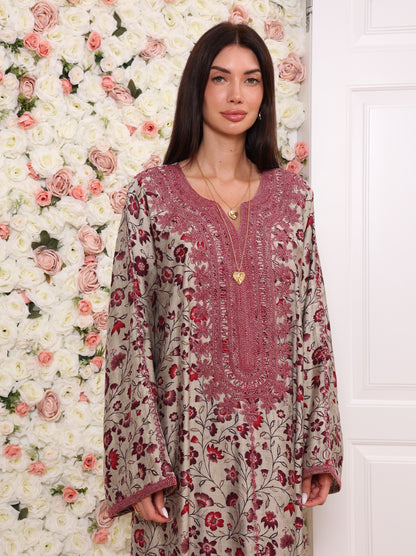 Crimson Vine Kaftan